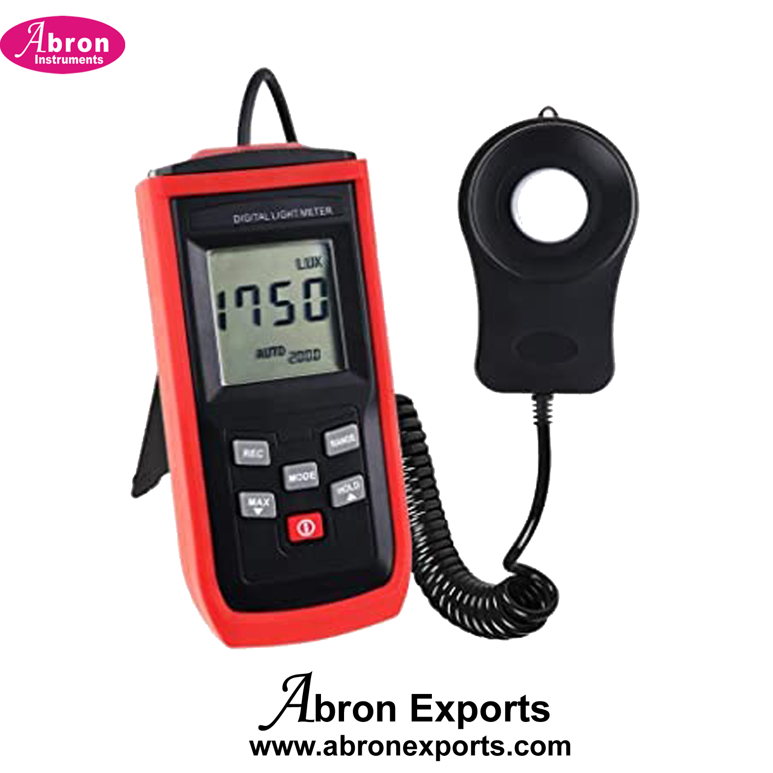 Lux meter light intensity meter with 50 records 0-200000 Lux with wire sensor accurate Abron AE-1320D2L 